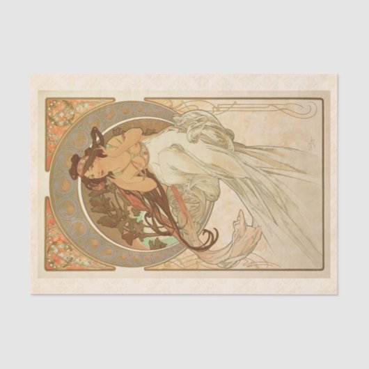 Muziek door Alphonse Mucha, ontkoppelen Tissuepapier (Voorkant)