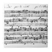 Muziek door Bach-tegel Tegeltje (Voorkant)