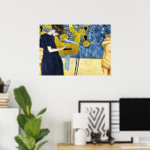Muziek door Gustav Klimt Poster (Thuiskantoor)
