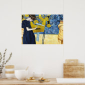 Muziek door Gustav Klimt Poster (Keuken)