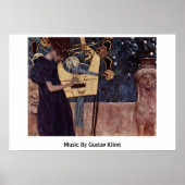Muziek door Gustav Klimt Poster (Voorkant)