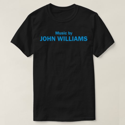 Muziek door John Williams T-shirt (Design voorkant)