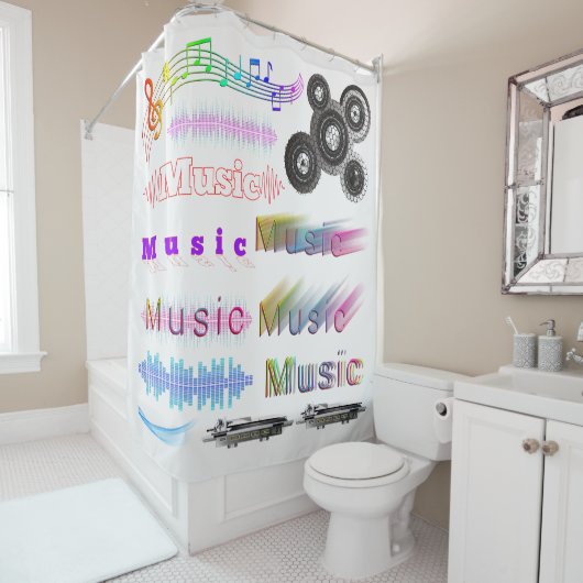 Muziek Douchegordijn (In situ)