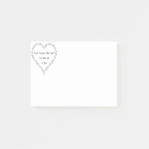 Muziek drukt op het Inspirerend hartencitaat Post-it® Notes