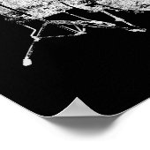 muziek, drums zwart en wit poster (Hoek)