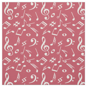 Muziek. Dusty roos. Notities. Modern. Belettering Stof