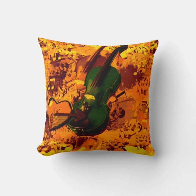 Muziek Een geschenk van God, bidt, aanbidt en dank Kussen (Voorkant)