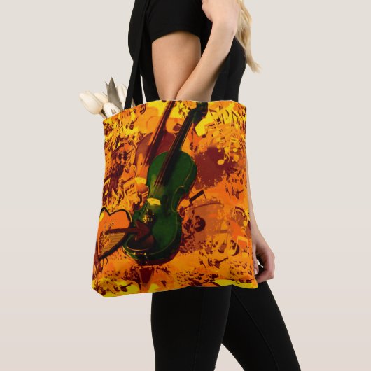 Muziek Een geschenk van God, bidt, aanbidt en dank Tote Bag (Dichtbij)