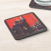 muziek, een orkest afspelen bier onderzetter (Linkerzijde)