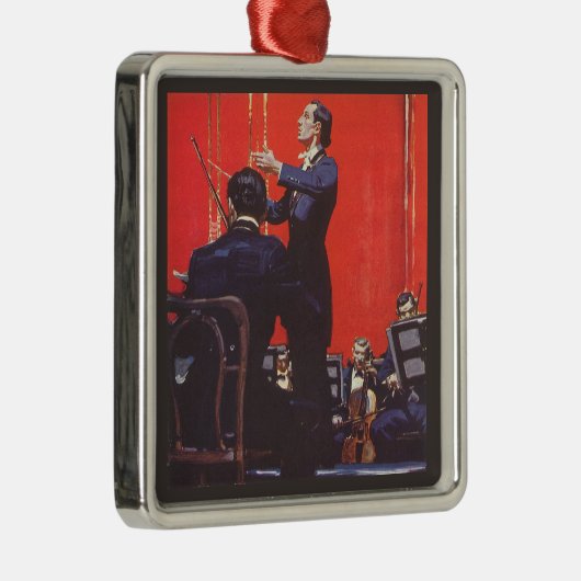  muziek, een orkest afspelen metalen ornament (Rechts)