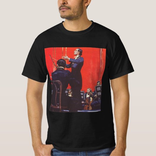  muziek, een orkest afspelen t-shirt (Voorkant)
