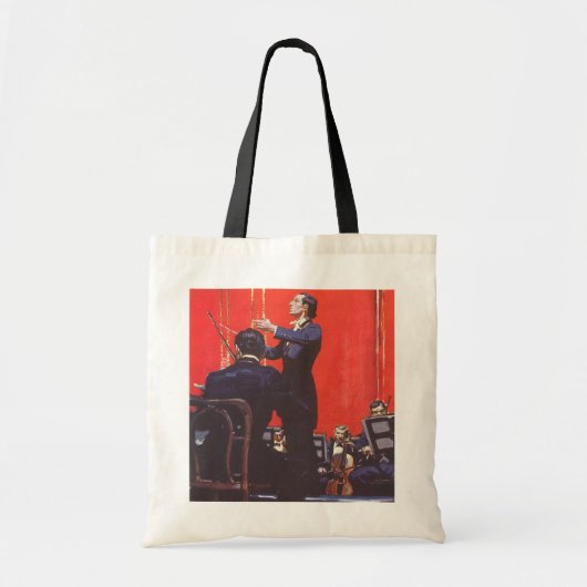  muziek, een orkest afspelen tote bag (Voorkant)