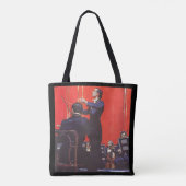 muziek, een orkest afspelen tote bag (Achterkant)
