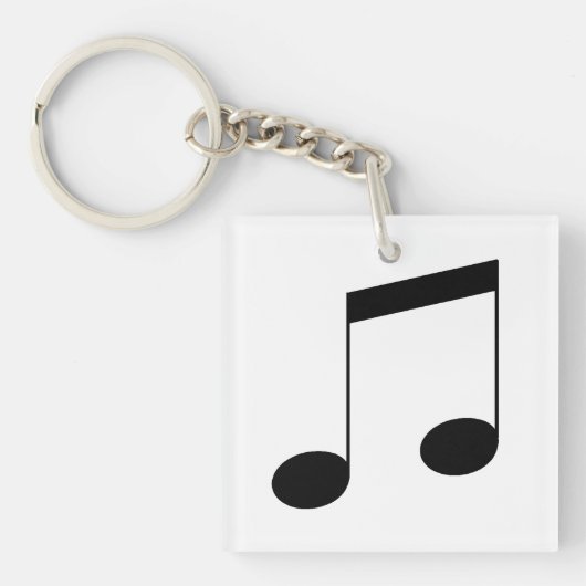 Muziek Eén Zwarte Balknoot, Sleutelhanger (voorkant)