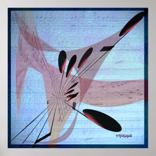 Muziek - "Electronic Mash" Poster (Voorkant)