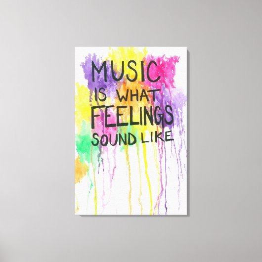 Muziek en beeldvorming canvas afdruk (Voorkant)