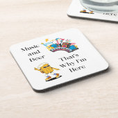 Muziek en bier, daarom ben ik hier op een bier onderzetter (Linkerzijde)