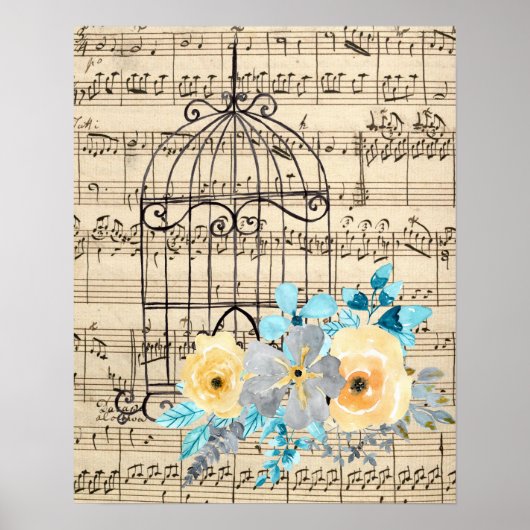  muziek en Birdcage Poster (Voorkant)