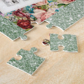 muziek en bloemen legpuzzel (Zijkant)