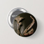 Muziek en bloemen ronde button 5,7 cm (Voorkant /achterkant)