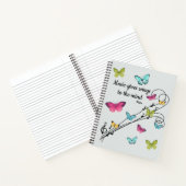 Muziek en Butterflies, Muziek Gives Wings Notitieboek (Binnen)