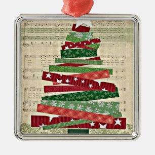 "MUZIEK EN CHRISTMAS TREE ORNAMENT* EN GIFT METALEN ORNAMENT
