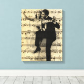 muziek en dans canvas afdruk (Insitu (Houten vloer))