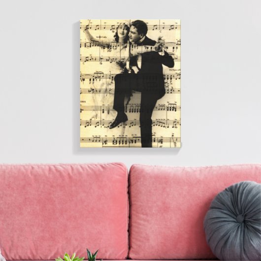 muziek en dans canvas afdruk (Insitu (Woonkamer))