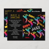 Muziek- en dansfeest JAZZ RETRO-muziek Briefkaart (Voorkant / Achterkant)