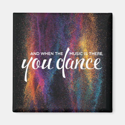 Muziek en dansmagneet magneet (Voorkant)