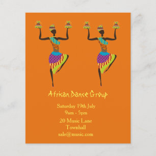 Muziek- en dansprestaties van Afrikaanse groepen Flyer