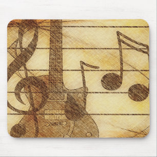 Muziek en Gitaar Mousepad Muismat