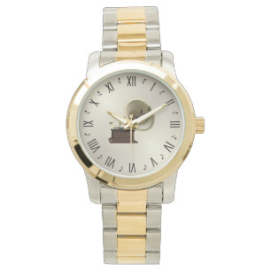 Muziek en grammofoon horloge