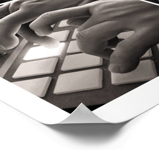 Muziek en handen poster (Hoek)