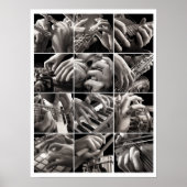 Muziek en handen poster (Voorkant)