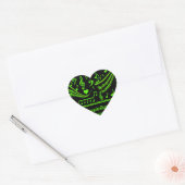 Muziek en ik, in Green_ Hart Sticker (Envelop)