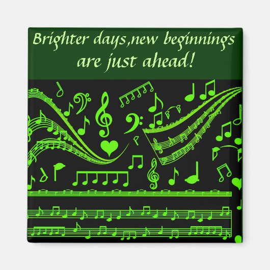 Muziek en ik, in Green_ Magneet (Voorkant)