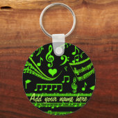 Muziek en ik, in Green_ Sleutelhanger (Voorkant)
