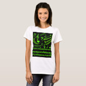 Muziek en ik, in Green_ T-shirt (Voorkant volledig)