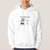 Muziek en katten 2 - Schweitzer quote Hoodie (Voorkant)
