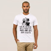 MUZIEK EN KATTEN, ALBERT SCHWEITZER CAT QUOTE T-SHIRT (Voorkant volledig)