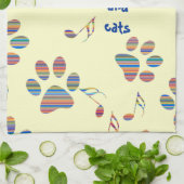 Muziek en katten Citaat Tea Towel Theedoek (Gevouwen)