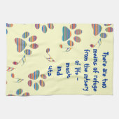 Muziek en katten Citaat Tea Towel Theedoek (Horizontaal)