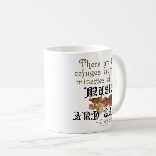 Muziek en katten koffiemok (Voorkant rechts)