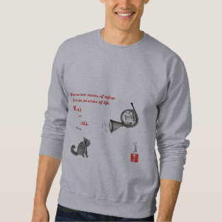 Muziek en katten Sweatshirt. Trui