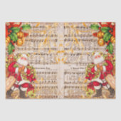 muziek en kerstmis tissuepapier (Voorkant)