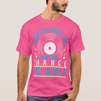 Muziek en Kinderen veranderen de wereld T-shirt