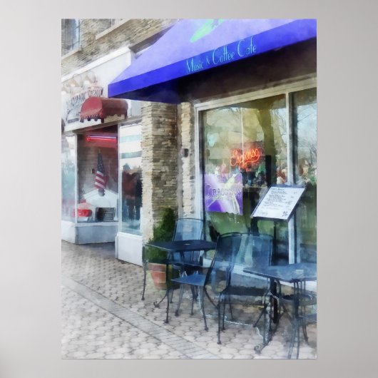 Muziek en koffie poster (Voorkant)