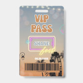 Muziek- en kunstfestival All Access Badge VIP Pass (Voorkant)