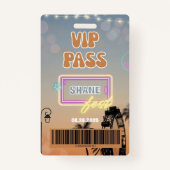 Muziek- en kunstfestival All Access Badge VIP Pass (Voorkant)